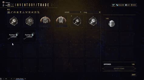 partner locked warframe
